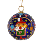 Weihnachtskugel M, Weihnachtsdeko, Emaille, Cloisonne, 0451